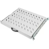 Digitus Fachboden Stahl 1HE 483 mm grau ausziehbar bis 25 kg