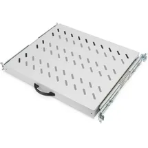 Digitus Fachboden Stahl 1HE 483 mm grau ausziehbar bis 25 kg