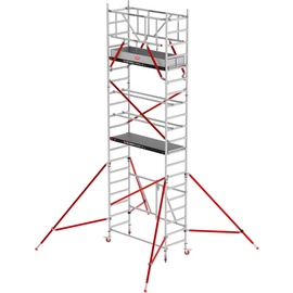 Altrex RS Tower 54 Aluminium Holz Plattform, 0,75x1,85m ohne Safe-Quick 6,8m AH