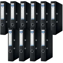 Donau Elektronik Donau Premium Ordner DIN A4 5 cm Schwarz 10 St.