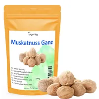 500g Muskatnuss Ganz - Muskat - Muskatnüsse Ganz - Ganze Nutmegs - Intensives Aroma & Geschmack - 100% Natürlich, Rein und Ohne Zusatzstoffe | Top Qualität - TazarinLtd