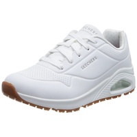 SKECHERS Herren 108021EC WHT Sneaker, White Synthetic, 35.5 EU