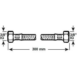 CORNAT Verbindungsschlauch 3/8ig x.. 3/8ig X 300mm W - Installation
