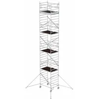Günzburger MUNK Rollgerüst 1,35 x 1,80 m mit Ausleger und Doppel-Plattform, Plattformhöhe 11,35 m