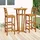 vidaXL Gartenbar Set 3-tlg. Braun