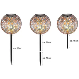 GLOBO LED-Solar-Dekoleuchte 33626 Erdspieß