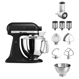 KitchenAid Artisan 5KSM175 Fresh Linen Glasset mit Glasschüssel