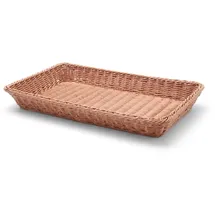 HENDI Brotkörb, Brötchenkorb, Körbe, Verstärkt durch einen Stahlrahmen, GN 1/1, 530x325x(H)65mm