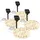 Bearware Lichterkette Solar 10m transparent, 100 Leds, spritzwassergeschützt, Innen & Außen, IP44, Akku