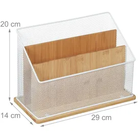 Relaxdays 10042706 Schreibtischablage