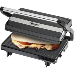 Bestron APM123Z Sandwich-Toaster , Edelstahl, Tischgrill, Schwarz