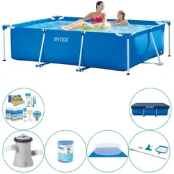 Intex Frame Pool Rechteckig 220x150x60 cm - Pool Combi Deal EINHEITSGRÖSSE