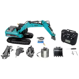 AMEWI RC-Baumaschine Bagger 14CH RTR blau/petrol (G705E)