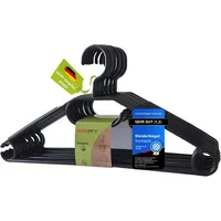 Homesti multifunktionale Kleiderbügel aus 100% recyceltem Kunststoff, 10 Stück,