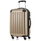 Hauptstadtkoffer Handgepäckkoffer, 4 Rollen, Handgepäck Koffer Trolley, TSA, 55 cm, 42 L beige