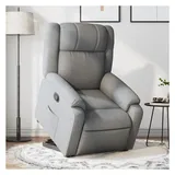vidaXL Relaxsessel mit Aufstehhilfe Stoff 95 x 99 x 95 cm Hellgrau