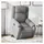 vidaXL Relaxsessel mit Aufstehhilfe Stoff 95 x 99 x 95 cm Hellgrau