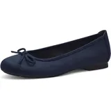 Jana Damen Ballerinas Elegant Vegan, Blau 40 EU