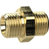 Riegler Doppelgewindenippel, G 3/4 a., G 3/4 a., SW 32, Messing
