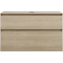 Burgbad Lin20 Waschtischunterschrank 100,2 x 55,2 x 66,1 cm Eiche Dekor Cashmere