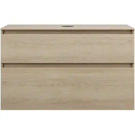 Burgbad Lin20 Waschtischunterschrank 100,2 x 55,2 x 66,1 cm Eiche Dekor Cashmere