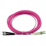BlueOptics Duplex LWL Patchkabel, LC-ST Multimode OM4, 1 Meter,