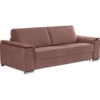 Egoitaliano Schlafsofa »Cecilia, modern & elegant, erstklassiger Sitzkomfort, Dauerschläfer«, inkl. Matratze und hochwertigem Metallbettrahmen, toller Schlafkomfort braun