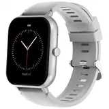 DCU TECNOLOGIC Curved Glass Pro BT 46 mm Kunststoffgehäuse grau Silikonarmband grau One Size