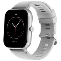DCU TECNOLOGIC Curved Glass Pro BT 46 mm Kunststoffgehäuse grau Silikonarmband grau One Size
