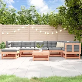 vidaXL Garten-Lounge-Set 8-tlg. braun