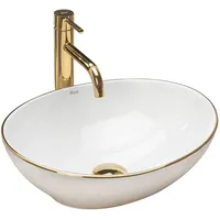 REA Aufsatzwaschbecken Sofia Gold Edge