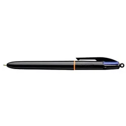 BIC 4-Farben-Kugelschreiber 4 Colours PRO schwarz, Schreibfarbe: farbsortiert, 1 St.