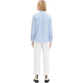 Tom Tailor With Slub Structure 1035247 Bluse Dreamy Blue 42