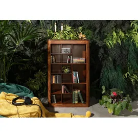 MASSIVMOEBEL24.DE CD-Regal 65 x 18 x 110 cm Walnuss