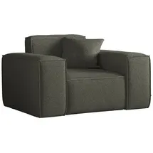 Fun Möbel Sessel Designersessel CELES PREMIUM in Stoff Ascot Bukla Moosgrün