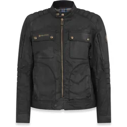 Belstaff Roberts Motorrad Wachsjacke, schwarz, Größe L für Männer