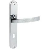 Domino Türgriff 72 Drückergarnitur BB-Buntbart Set Langschildgarnitur Türdrücker-set Türbeschläge