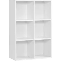 VASAGLE Bücherregal 6 Fächer 0 x 0 x 0 cm Weiß