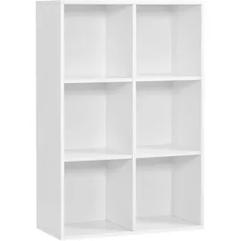 VASAGLE Bücherregal 6 Fächer 0 x 0 x 0 cm Weiß