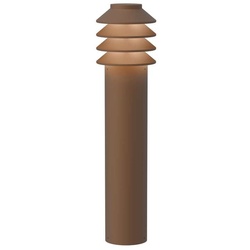 Louis Poulsen - Bysted Garden LED Garten Leuchte Long 2700K mit Spieß + Connector Corten Louis - cm - 53.4 cm