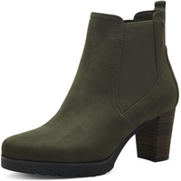 TAMARIS Damen Chelsea Boots Textil Blockabsatz; OLIVE/grün; 40 EU