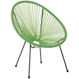 Beliani Cocktailsessel Grün, Schwarz, 90x70x87