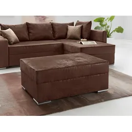 Collection AB Hocker John Mikrofaser 100 x 40 x 70 cm Braun