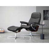 Stressless Relaxsessel STRESSLESS Consul Sessel Gr. ROHLEDER Stoff Q2 FARON, Cross Base Braun, Rela x funktion-Drehfunktion-PlusTMSystem-Gleitsystem-BalanceAdaptTM, B/H/T: 78 cm x 97 cm x 70 cm, grau (dark grey q2 faron) Lesesessel und Relaxsessel