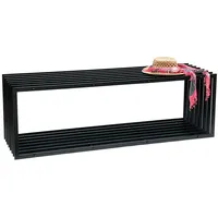 DanDiBo Ambiente DanDiBo Gartenbank Metall Schwarz Wetterfest Massiv 150