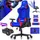 Kesser Gamingstuhl Ergonomisch Blau / Rot