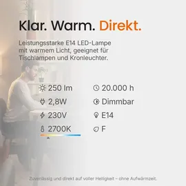 Osram LED Kerze 4058075436824 2,8 W E14 warmweiß 1 St.