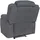 Mendler Fernsehsessel HWC-J57, XXL Relaxsessel TV-Liegesessel Nosagfederung Wildleder-Optik Stoff/Textil bis 200kg - graublau