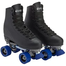 Chicago Skates Herren Classic Rollschuhe – Premium Black Quad Rink Skates, Größe 43 (CRS40510)
