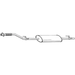 BOSAL Vorschalldämpfer  für MERCEDES-BENZ 9014901319 293-209